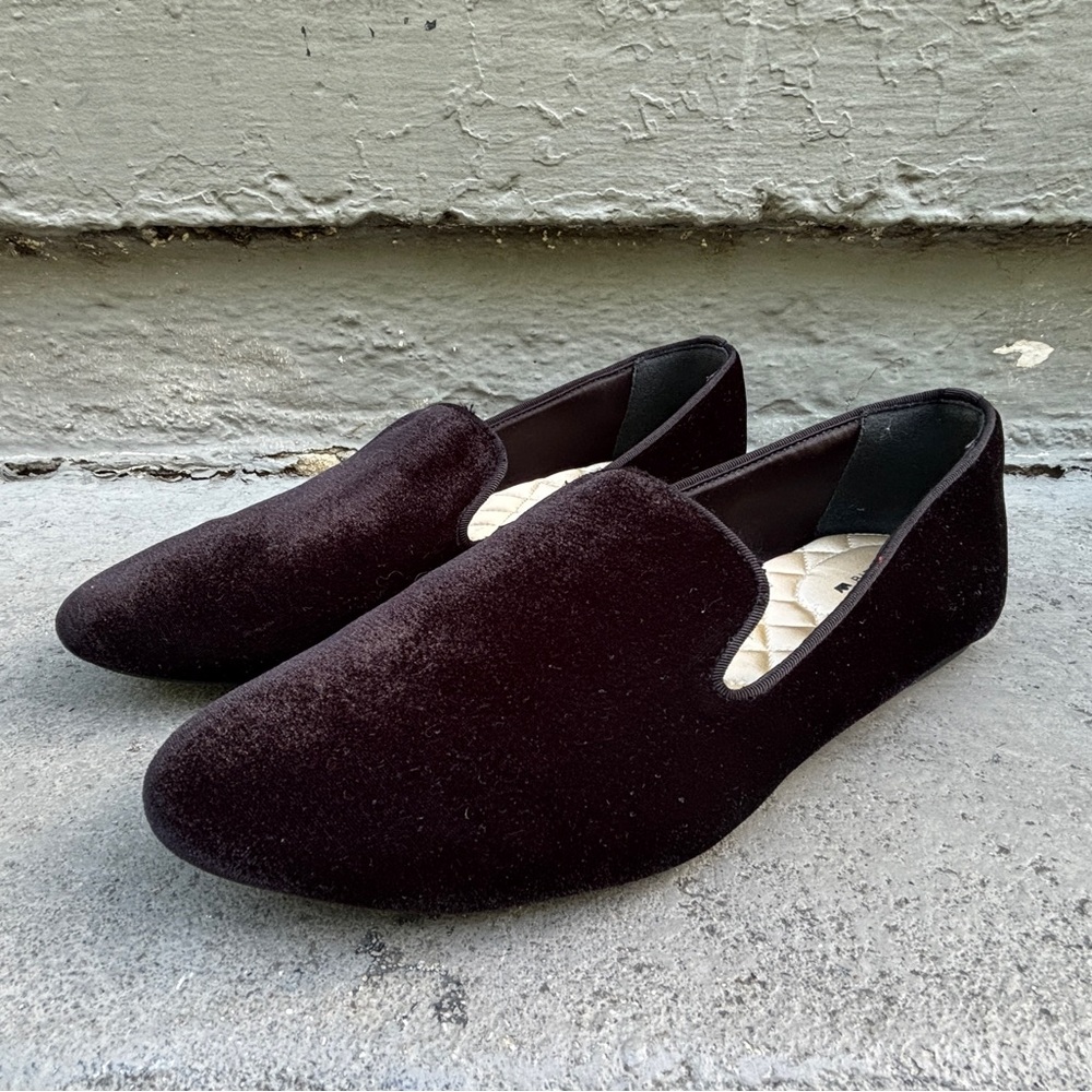Birdies The Starling Loafers | Black Velvet | Size 10.5